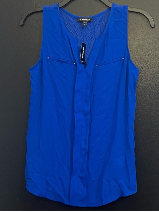 Express Tops - Express Royal Blue Sleeveless V-Neck Camisole